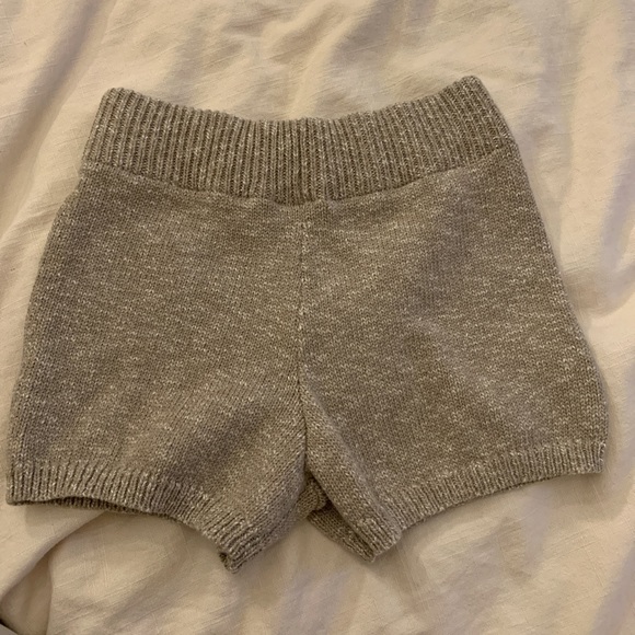 high waisted knit shorts